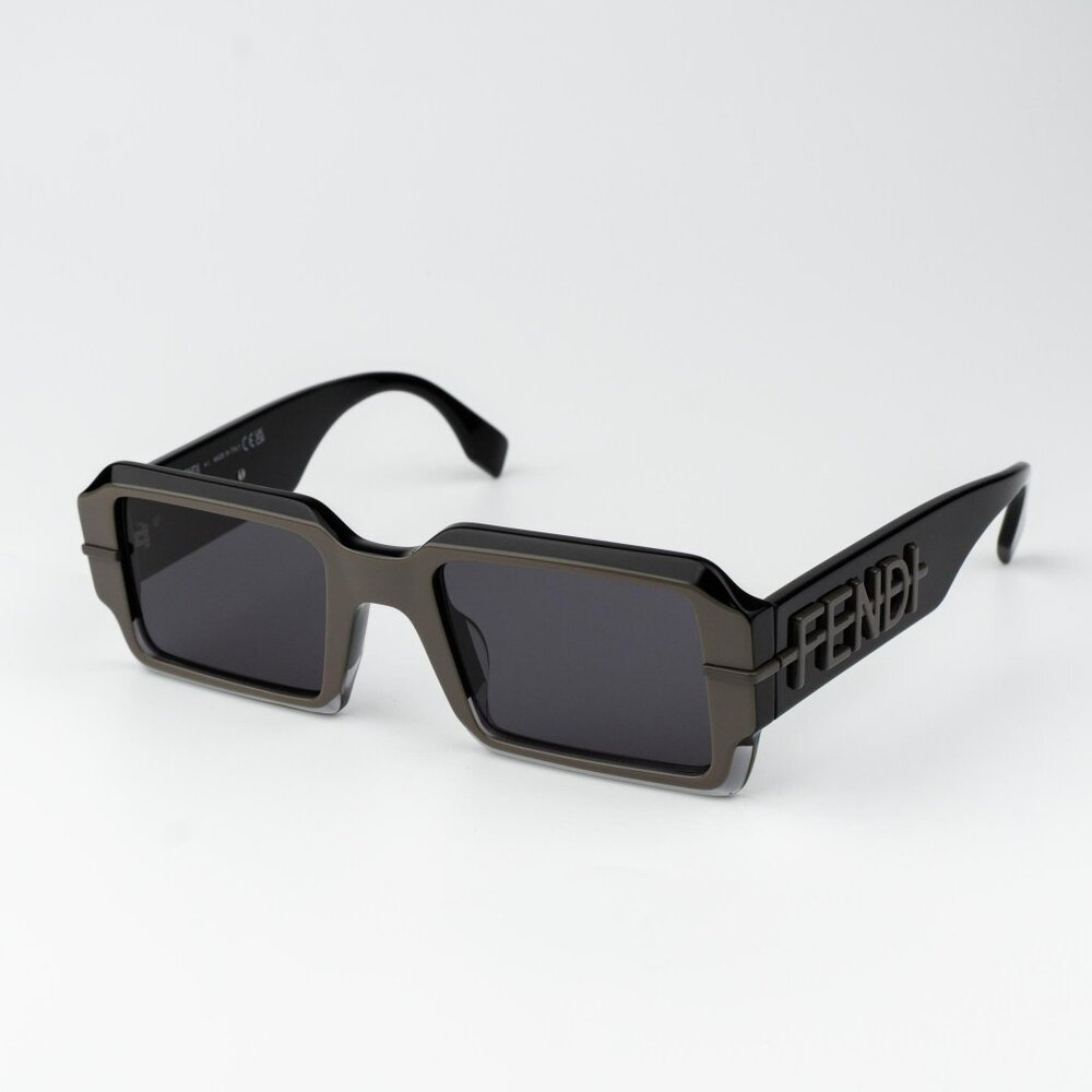 Fendi Black Rectangular Sunglasses - image 1